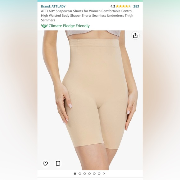 NEW HIGH WAISTED SHORT BODY SHAPER, XL/XXL - Picture 3 of 16